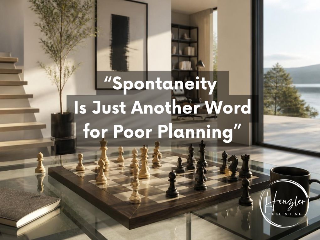 “Spontaneity Is Just Another Word for Poor&nbsp;Planning”